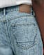 Curtis Straight Fit Damaged Denim Jeans