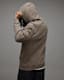 Saka Mottled Wash Ramskull Hoodie