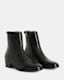 Bonham Stacked Heel Leather Boots