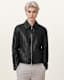 Nellcot Zip Up Leather Jacket