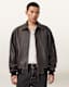Marco Oversized Leather Bomber Jacket