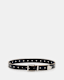 Trey Studded Leather Metal Tip Belt