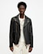 Conroy Textured Leather Biker Jacket