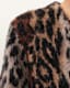Wick Leopard Jacquard Cropped Cardigan