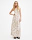 Sarah Avalon Halter Neck Tie Maxi Dress