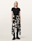 Loria Raw Edge Maxi Skirt