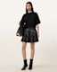 Vena Leather Kilt Skirt