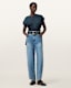 Mira Cropped Satin Drawcord T-Shirt