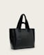 Izzy Embossed Logo Leather Tote Bag