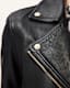 Dalby Slim Fit Leather Biker Jacket