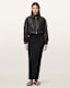 Anouk Cropped Leather Bomber Jacket