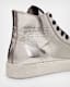 Tana Metallic Leather High Top Trainers