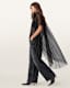 Sez Embellished Tulle Cape
