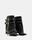 Dua Fold-Over Buckle Leather Boots