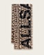 Flow Snake Print Logo Pareo Scarf