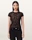 Ellie Mesh Leopard Print T-Shirt
