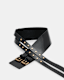 Elodie Double Buckle Leather Waist Belt