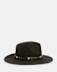 Nova Studded Leather Band Fedora Hat
