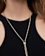 Snake Bolo Gold-Tone Necklace