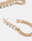 Delmy Crystal Curb Chain Earrings