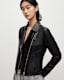 Vela Leather Biker Jacket