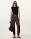 Val High-Rise Cargo Linen Blend Trousers