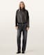 Ryder Funnel Neck Leather Jacket