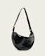 Half Moon Leather Shoulder Bag