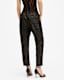 Aleida Leopard Jacquard Shimmer Trousers