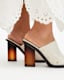 Kelly Block Heel Leather Mules
