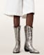 Dolly Metallic Leather Western Boots