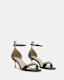 Gloria Chain Strap Leather Heel Sandals