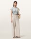 Mira Cropped Satin Drawcord T-Shirt