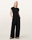 Jett Wide Leg Linen Blend Trousers