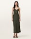 Bryony V-Neck Midi Slip Dress