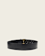 Leo Leather Wide Belt