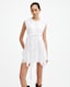 Audrina Embroidered Asymmetric Mini Dress