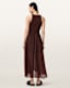 Zenia Sleeveless Asymmetric Midi Dress