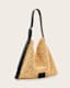 Asha Woven Straw Hobo Shoulder Bag