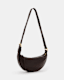 Half Moon Leather Crossbody Bag