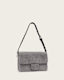 Ondine Croc-Effect Nubuck Shoulder Bag