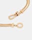 Flat Gold Tone Snake Chain Necklace