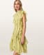 Fleur Printed Asymmetric Mini Dress