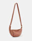 Half Moon Leather Crossbody Bag