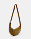 Half Moon Leather Crossbody Bag