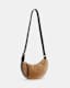 Half Moon Shearling Crossbody Bag