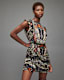 Hali Gene Butterfly Print Mini Dress