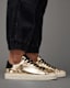 Shana Metallic Low Top Leather Sneakers