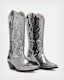 Kacey Metallic Leather Cowboy Boots