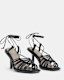 Dina Leather Rope Strappy Heeled Sandals